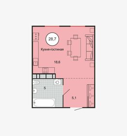 Квартира 21,1 м², студия - изображение 4