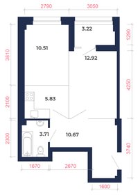 46,9 м², 2-комнатная квартира 5 176 580 ₽ - изображение 23