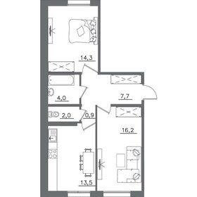 58,6 м², 2-комнатная квартира 7 266 400 ₽ - изображение 15