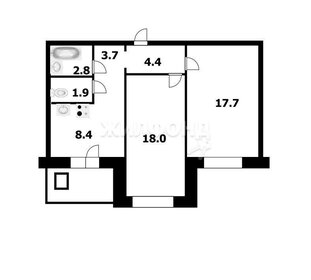 57 м², 3-комнатная квартира 7 850 000 ₽ - изображение 62