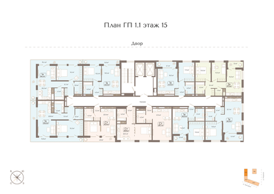45,9 м², 1-комнатная квартира 5 800 000 ₽ - изображение 19