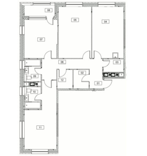 107,8 м², 3-комнатная квартира 58 216 600 ₽ - изображение 1