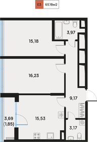 67,2 м², 2-комнатная квартира 25 097 220 ₽ - изображение 18