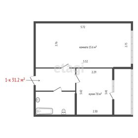 Квартира 31,2 м², 1-комнатная - изображение 2