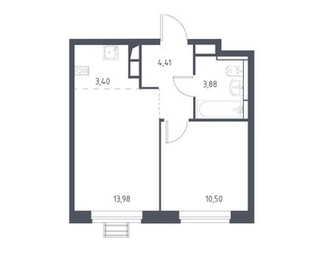 Квартира 36,2 м², 1-комнатная - изображение 1