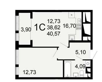 37 м², 1-комнатная квартира 4 100 000 ₽ - изображение 49