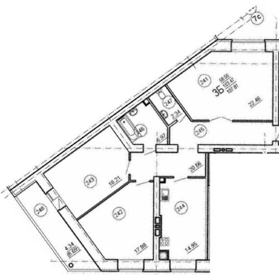 108 м², 3-комнатная квартира 9 180 000 ₽ - изображение 1