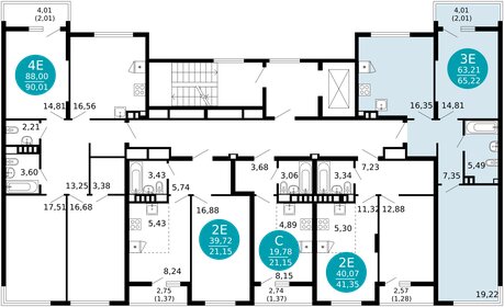 52 м², 2-комнатная квартира 13 200 000 ₽ - изображение 36