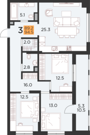 Квартира 94,5 м², 3-комнатная - изображение 1