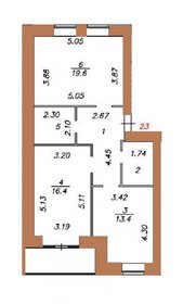 35,2 м², 1-комнатная квартира 3 850 000 ₽ - изображение 73