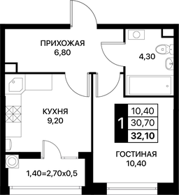 43 м², 2-комнатная квартира 3 490 000 ₽ - изображение 69
