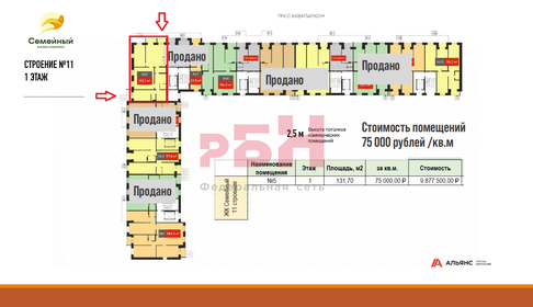 52,8 м², торговое помещение 8 712 000 ₽ - изображение 24