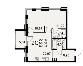 83,2 м², 3-комнатная квартира 9 200 000 ₽ - изображение 63