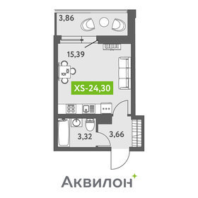 Квартира 25 м², студия - изображение 1