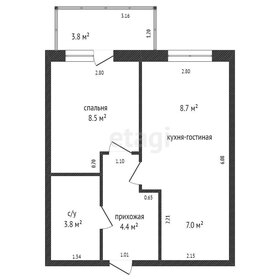 Квартира 32,8 м², 2-комнатная - изображение 1