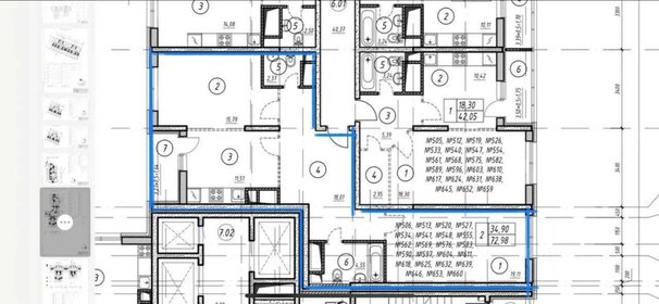 Квартира 72,3 м², 2-комнатная - изображение 1