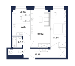 76,1 м², 4-комнатная квартира 6 800 000 ₽ - изображение 73