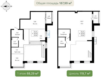 Квартира 188 м², 1-комнатная - изображение 2