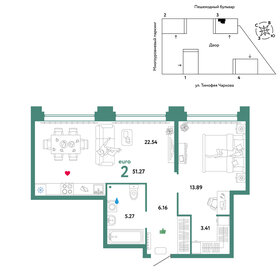 48,3 м², 2-комнатная квартира 7 500 000 ₽ - изображение 70