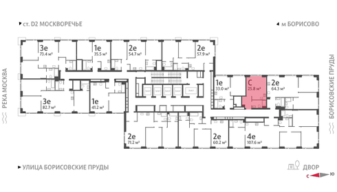 25,7 м², квартира-студия 10 023 077 ₽ - изображение 44