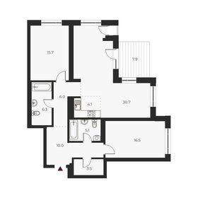 Квартира 105,8 м², 3-комнатная - изображение 1