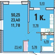 Квартира 50,3 м², 1-комнатная - изображение 3