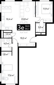 117 м², 3-комнатные апартаменты 71 200 000 ₽ - изображение 87