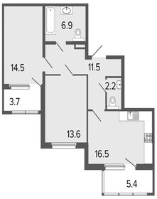 Квартира 65,2 м², 2-комнатная - изображение 1