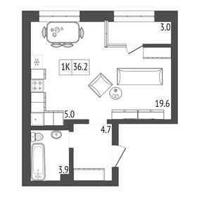 41 м², 1-комнатная квартира 5 043 000 ₽ - изображение 85