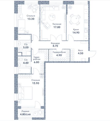 98 м², 3-комнатная квартира 51 375 000 ₽ - изображение 1