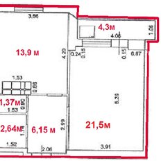 Квартира 50 м², 1-комнатная - изображение 2