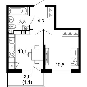30 м², 1-комнатная квартира 14 409 000 ₽ - изображение 68