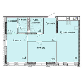 62 м², 2-комнатная квартира 5 000 000 ₽ - изображение 44