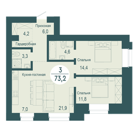 85,3 м², 4-комнатная квартира 7 900 000 ₽ - изображение 113