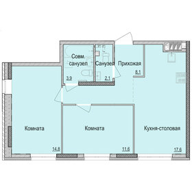 60,5 м², 2-комнатная квартира 5 275 000 ₽ - изображение 17