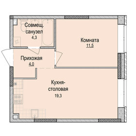 Квартира 39,1 м², 1-комнатная - изображение 1