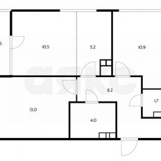 Квартира 55,1 м², 3-комнатная - изображение 2