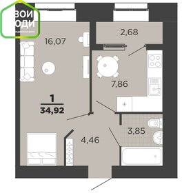 32,3 м², 1-комнатная квартира 5 650 000 ₽ - изображение 35