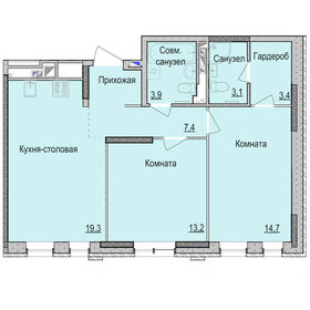 66,7 м², 3-комнатная квартира 4 500 000 ₽ - изображение 70