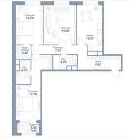 94,9 м², 3-комнатная квартира 46 202 000 ₽ - изображение 72
