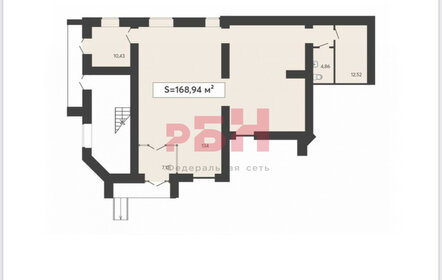 168,9 м², помещение свободного назначения - изображение 4