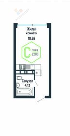 22,8 м², квартира-студия 4 800 000 ₽ - изображение 111