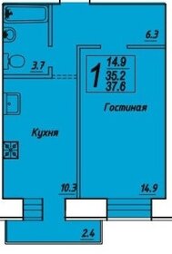 13,4 м², комната 950 000 ₽ - изображение 80