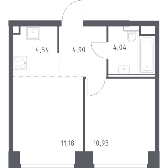 35,6 м², 1-комнатная квартира 25 443 692 ₽ - изображение 1