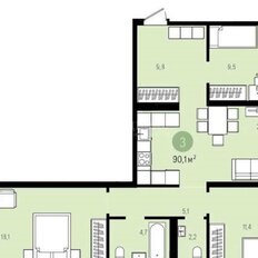 Квартира 82,5 м², студия - изображение 5