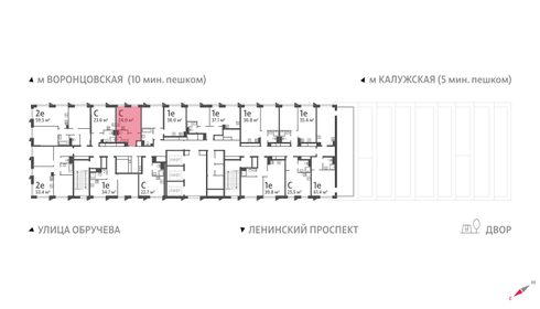 23,4 м², квартира-студия 12 015 432 ₽ - изображение 22