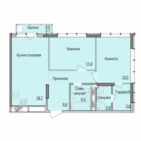 62 м², 2-комнатная квартира 5 000 000 ₽ - изображение 50