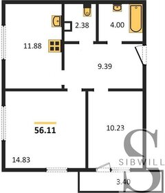 59,6 м², 3-комнатная квартира 6 200 000 ₽ - изображение 84