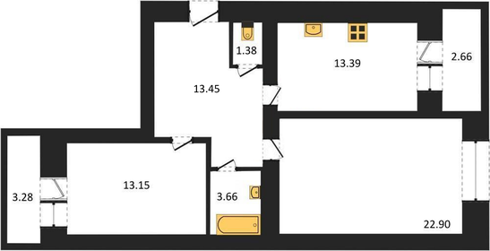 73 м², 2-комнатная квартира 5 840 000 ₽ - изображение 8