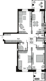 34 м², 2-комнатная квартира 800 000 ₽ - изображение 73